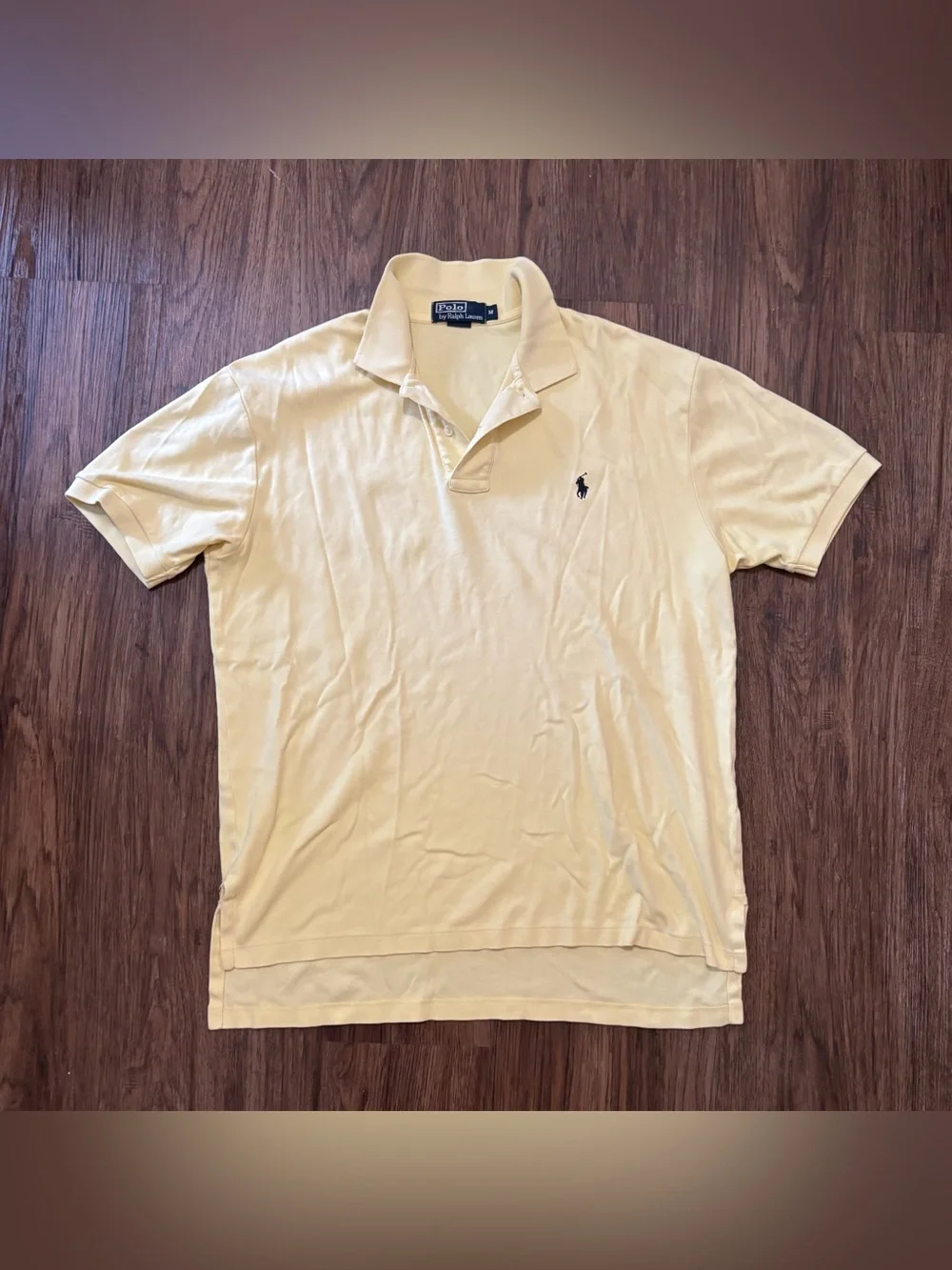 Vintage Polo Ralph Lauren Sunny Yellow Pony Polo Shirt Men’s M Preppy